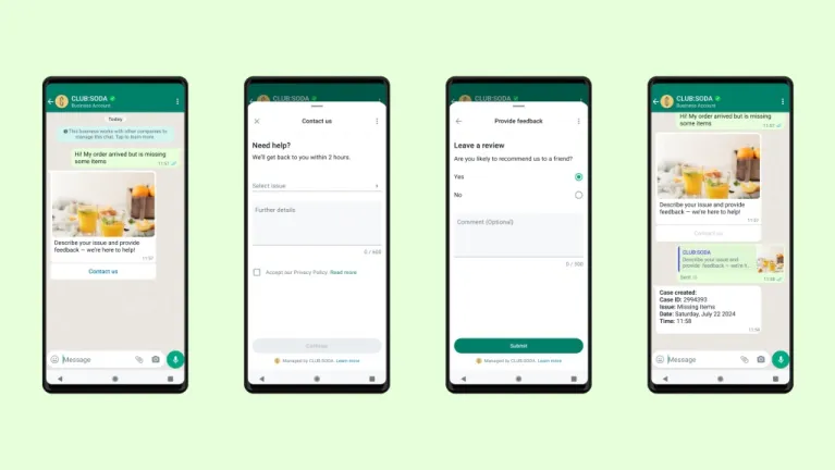 WhatsApp Flows customer feedback collection to improve service