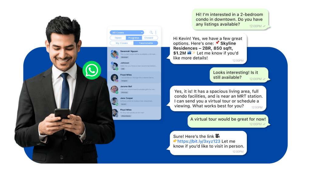 WhatsApp Business 對話式商務
實時客戶服務支援及銷售