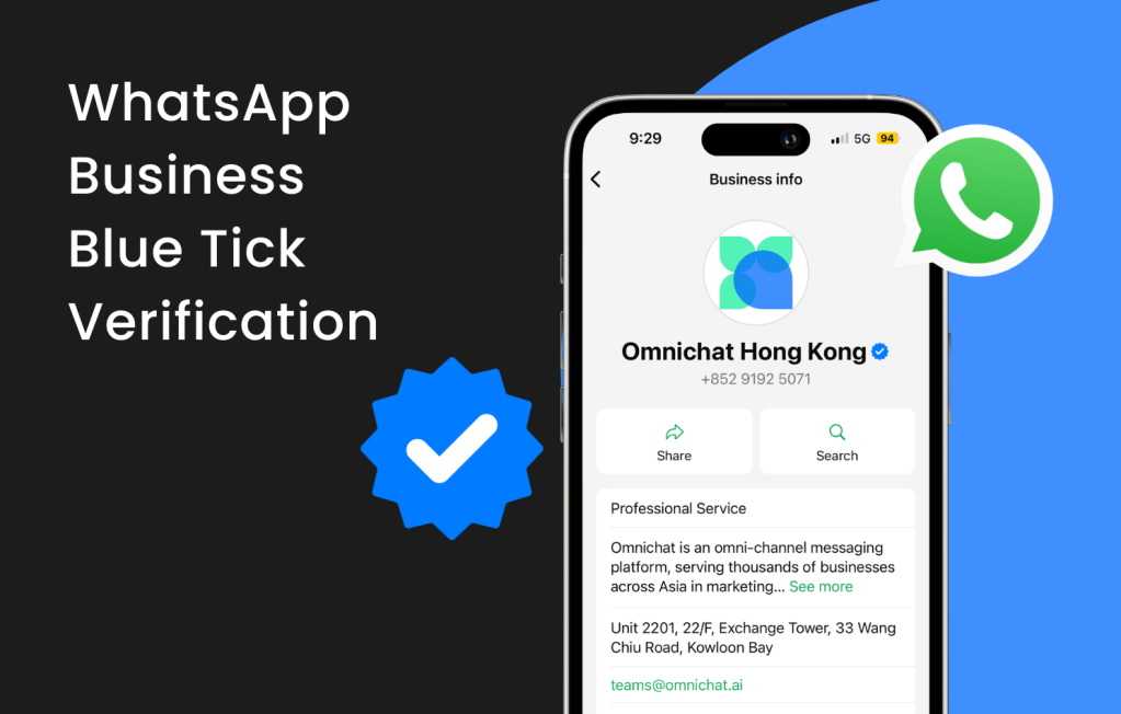 WhatsApp Business Blue Tick Verification Hero Image