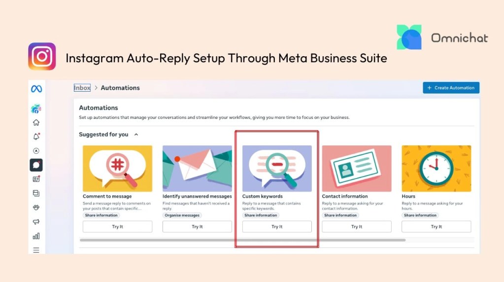Using Meta Business Suite for IG Auto-Reply