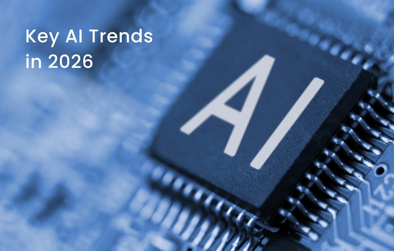 Hero image showing key AI agent trends shaping business growth in 2026