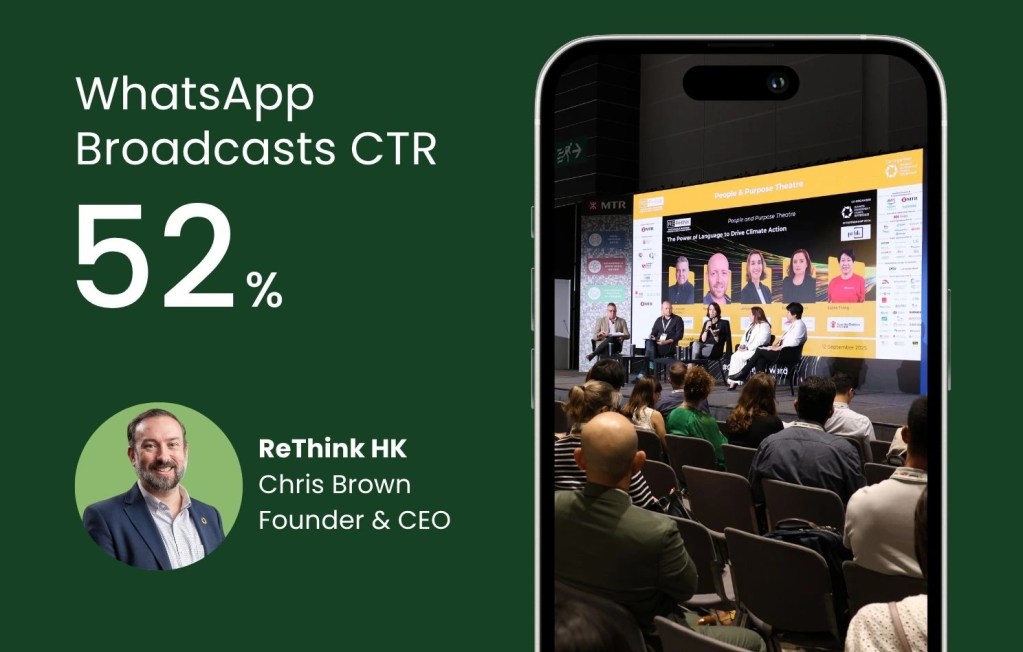 How ReThink HK Achieved 52% CTR with WhatsApp Broadcasts for Event Registration