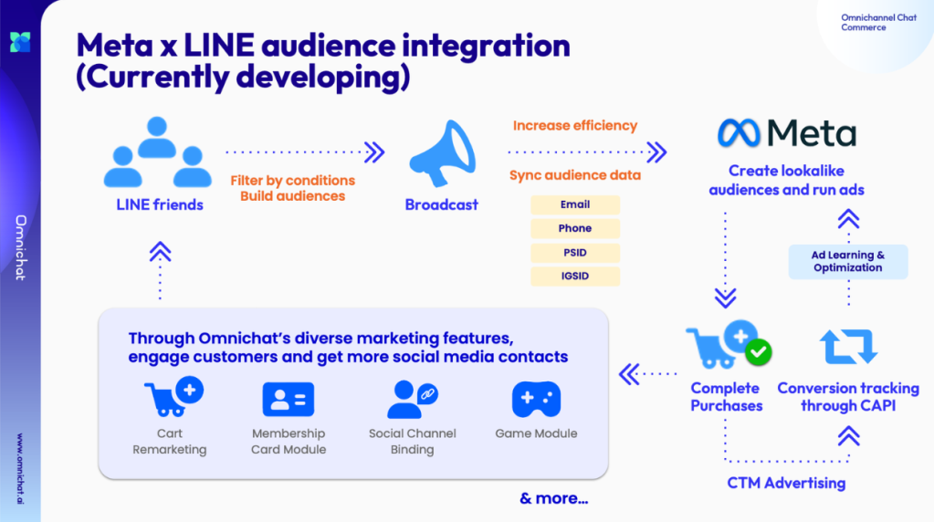 Meta and LINE audience integration for cross-platform audience targeting