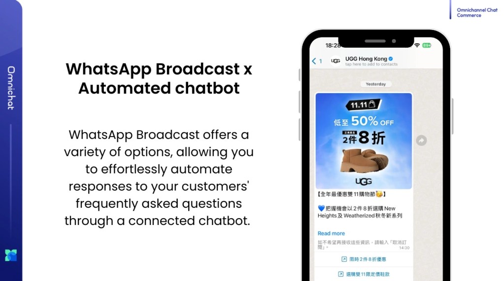 WhatsApp broadcast and automated chatbot for Facebook Lead Ads follow up