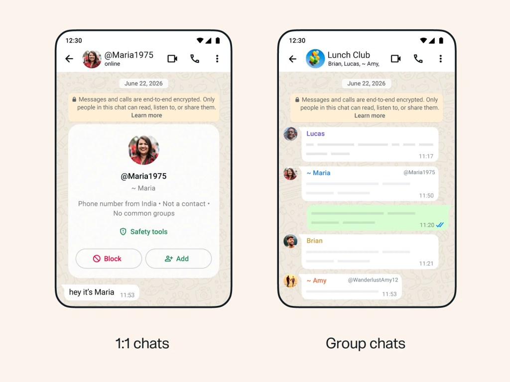 WhatsApp 用戶名稱