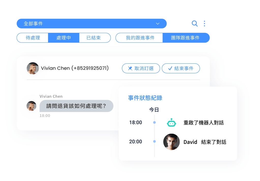 Omnichat 支援多人同時管理