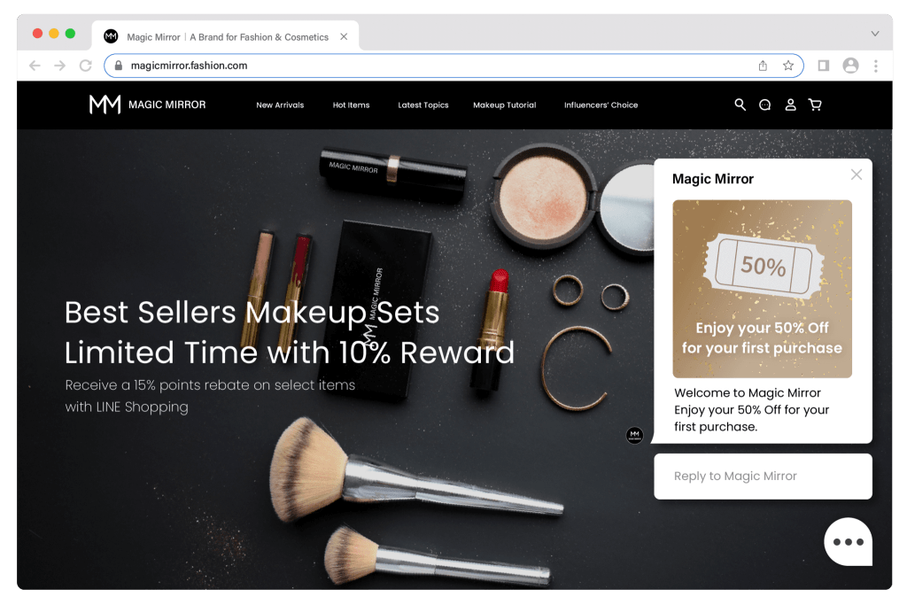 In-site Marketing Messages