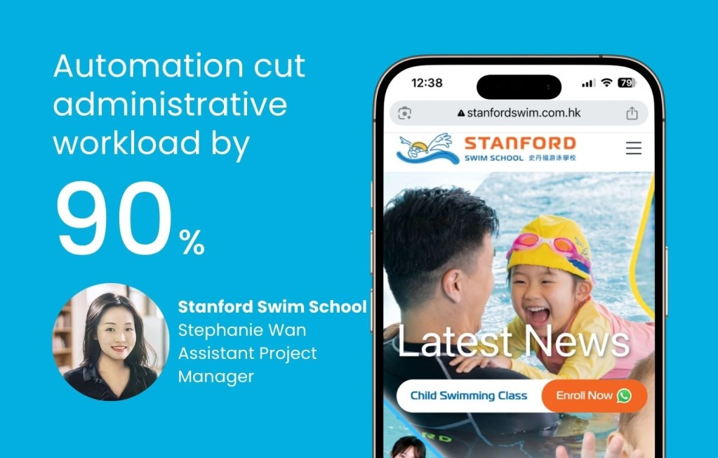 Stanford Swim School Reduces Recruitment Administrative Burden by 90% via Omnichat Marketing Automation