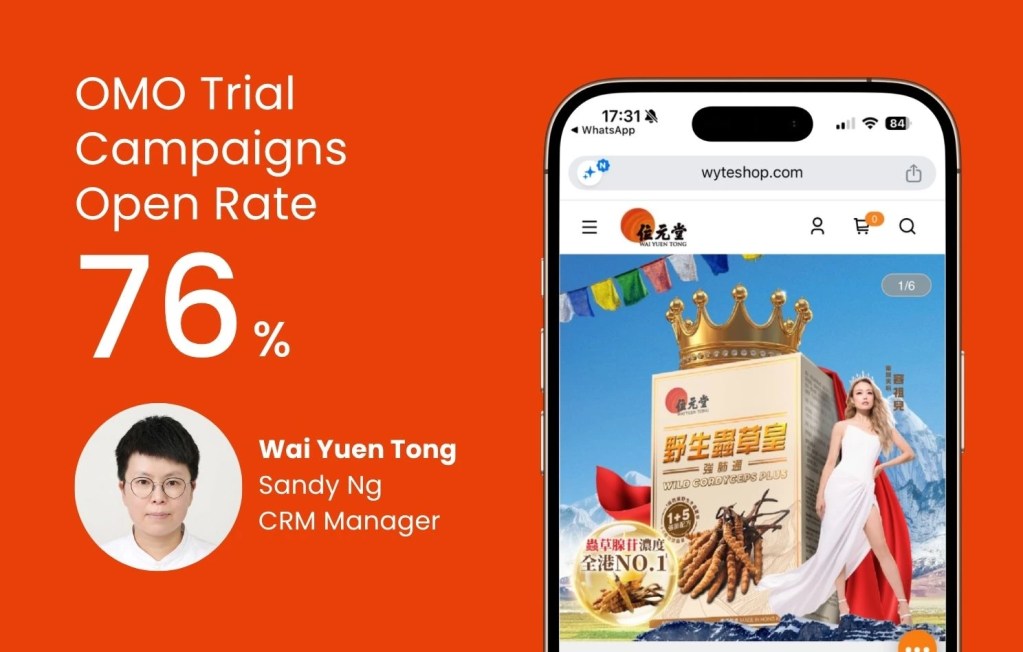 Wai Yuen Tong x Omnichat: OMO Trial Campaigns Drive 76% Message Open Rate