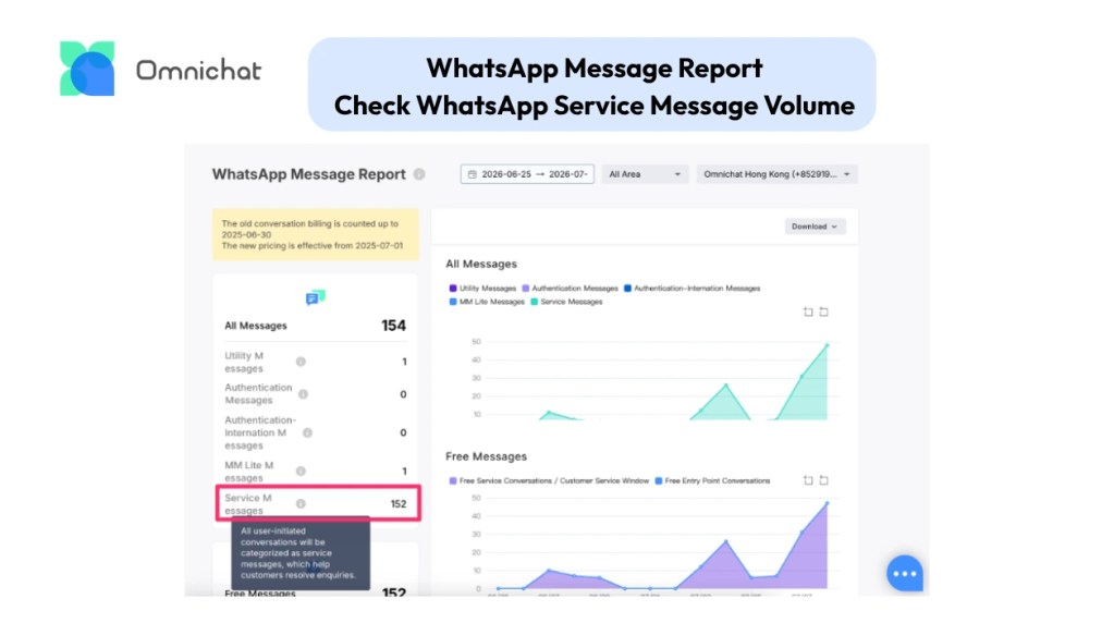 How to Check Your WhatsApp Service Message Volume